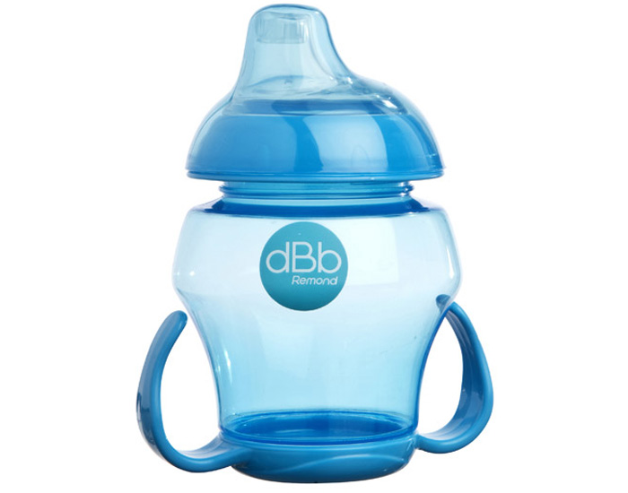 DBB REMOND Babytasse - Tasse d'Apprentissage pour Bb - 250 ml Bleu Translucide