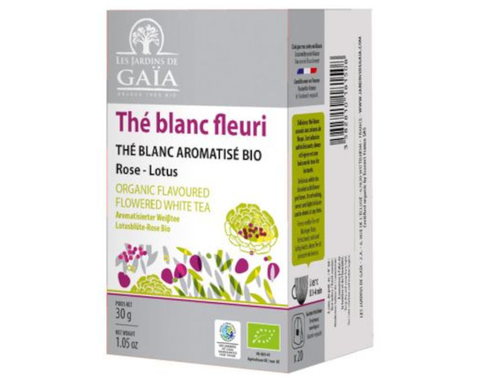 LES JARDINS DE GAIA Th Blanc Fleuri - Infusettes