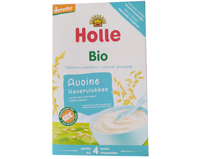 HOLLE Bouillie de Flocons d'Avoine - 250g - Ds 4 mois
