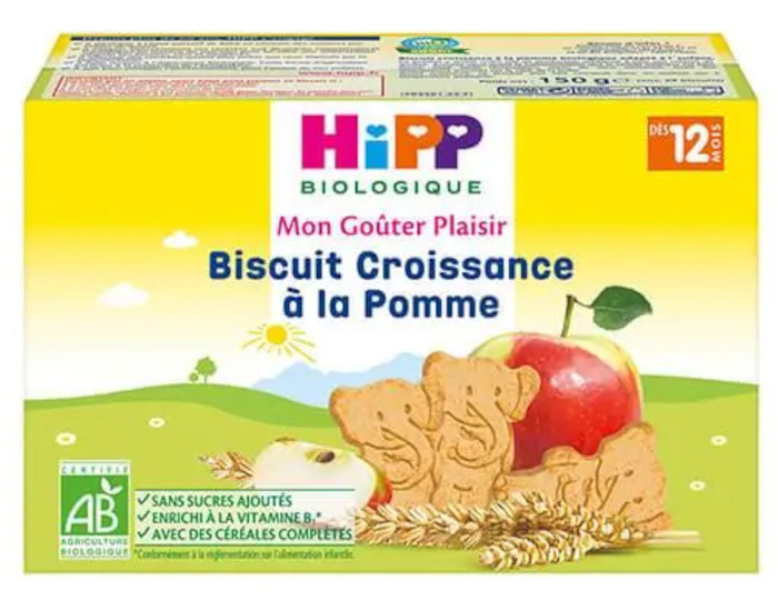 HIPP Biscuit Croissance  la Pomme - Ds 12 mois