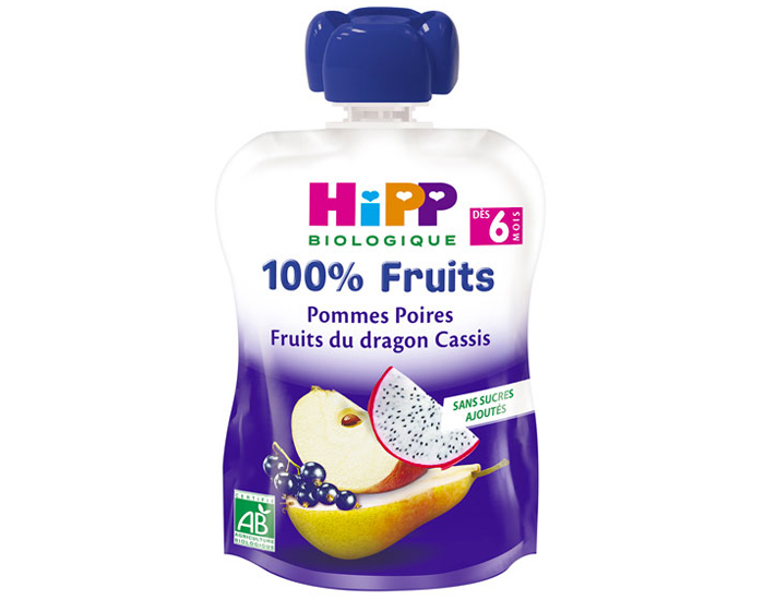 HIPP Gourde 100% Fruits - Ds 6 Mois - 90g