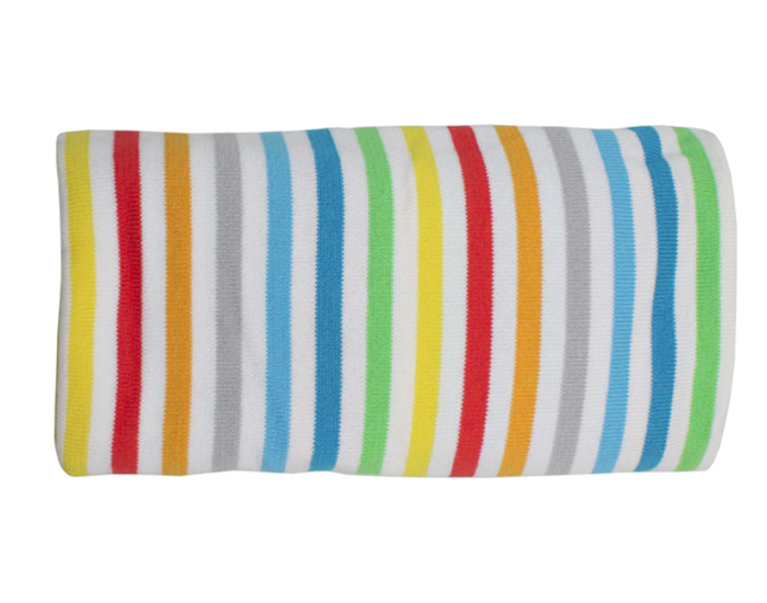 IMSE VIMSE Couverture d'Emmaillotage Bb Coton Bio Raye Multicolore - 90 x 90cm