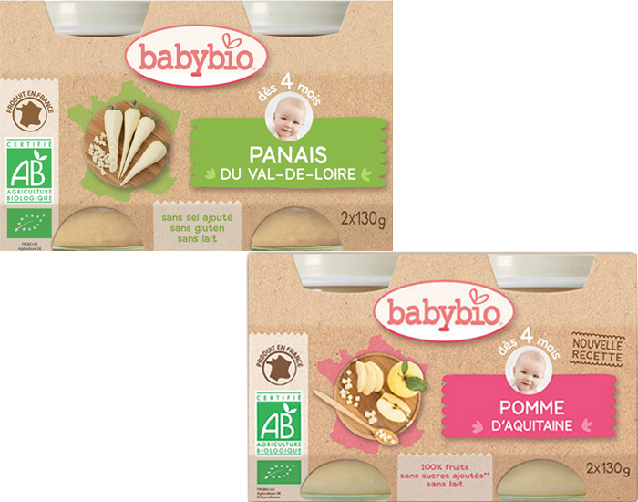  BABYBIO Pack Ma Premire Diversification - Panais et Pomme - Ds 4 mois