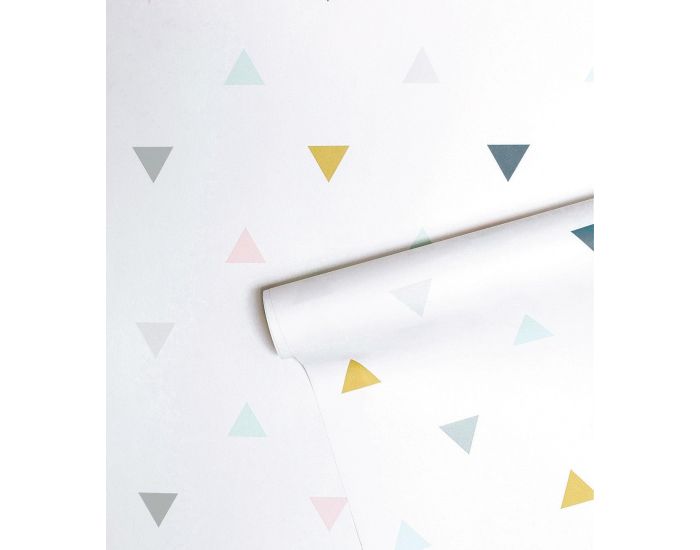 LILIPINSO Papier Peint - Enchanted - Triangles Rouleau 10 m