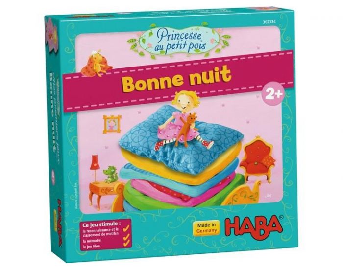 HABA Mes premiers jeux - Princesse au petit pois : bonne nuit - Ds 2 ans