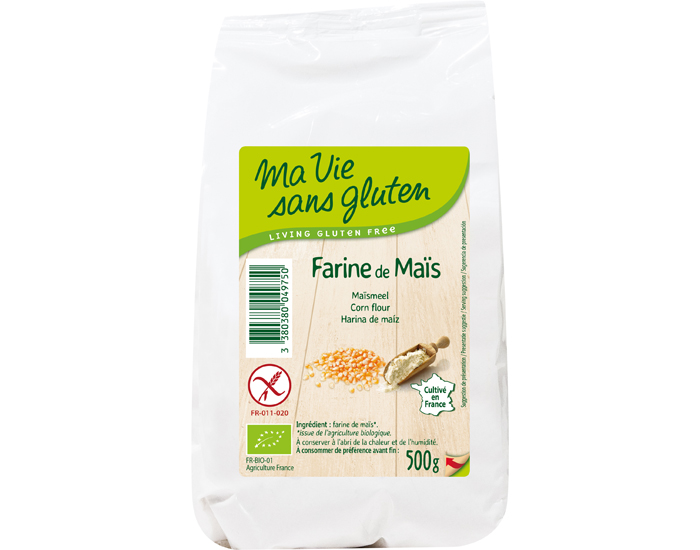 MA VIE SANS GLUTEN Farine de Mas - Sans Gluten - 500 g