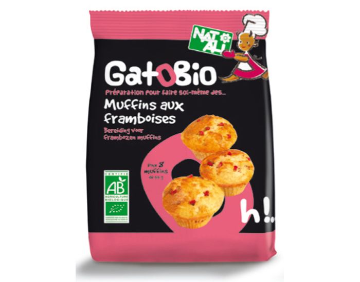 NAT-ALI GatoBio Muffins aux Framboises - 230 g