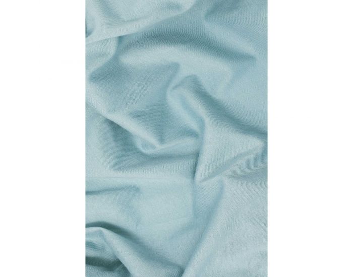 JUSTINBED Drap housse coton bio - Adulte Bleu 140 x 190 cm (10)