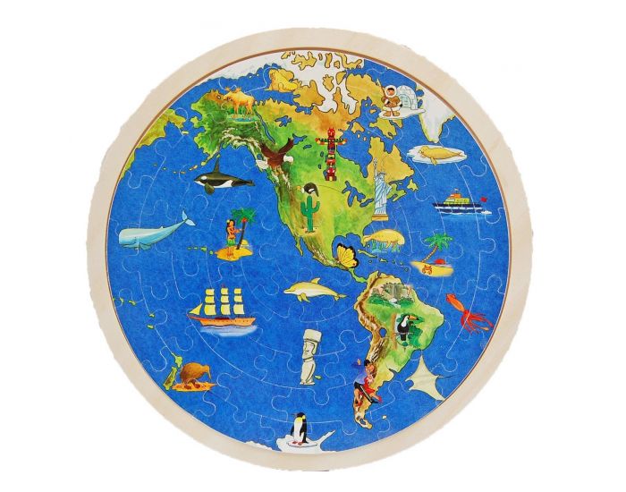 GOKI Puzzle - Globe Terrestre - Ds 4 ans (1)