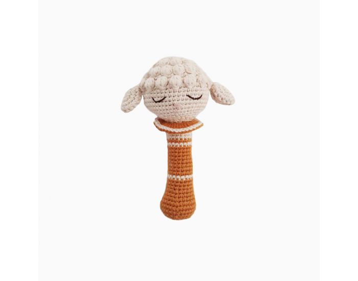 PATTI OSLO Hochet En crochet Agneau - 17 cm - Ds La Naissance  (6)