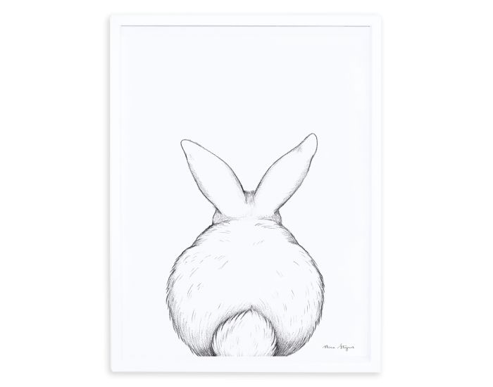 LILIPINSO Affiche Seule - Bunny - Lapin de Dos  (4)