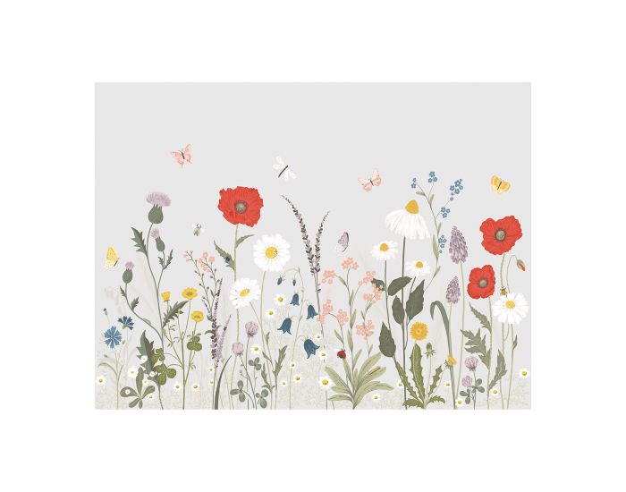 LILIPINSO Papier Peint Panoramique - Wildflowers - Champ de Fleurs (1)