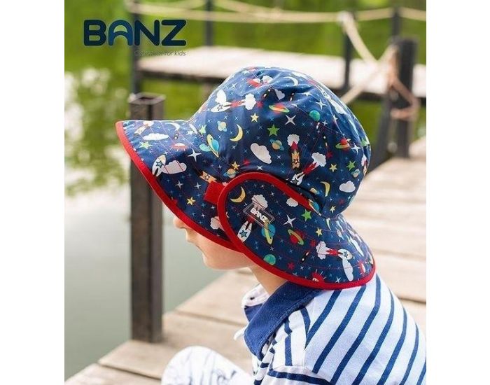 BANZ Chapeau Anti-UV - Rversible - Evolutif - UPF50+ - Ds 0  2 ans (1)