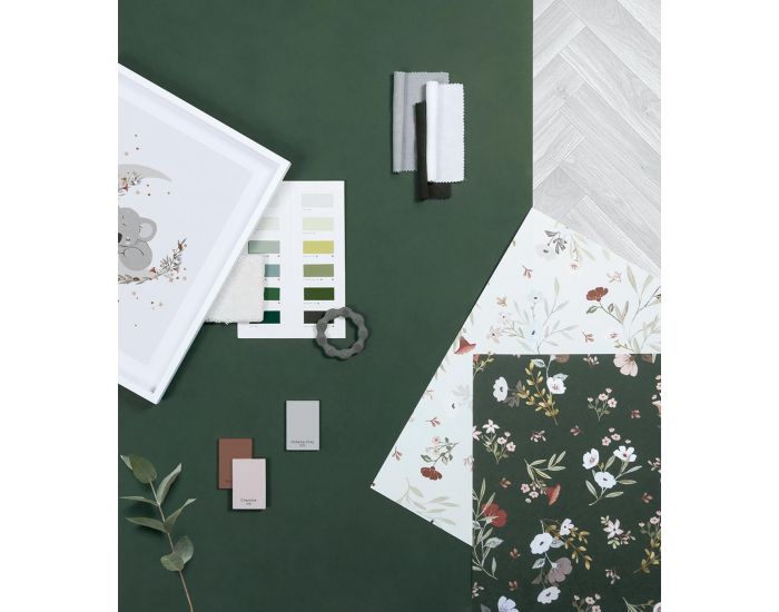 LILIPINSO Papier Peint - Lilydale - Douces Fleurs - Vert Fonc Rouleau 10 m (5)