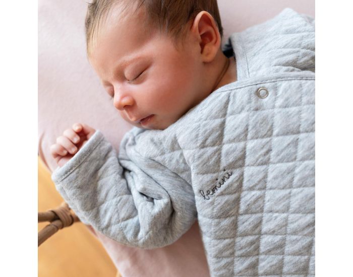BEMINI Gigoteuse avec Moufles - Pady - Quilted Jersey - Tog 1.5 - 0-1 Mois  (12)