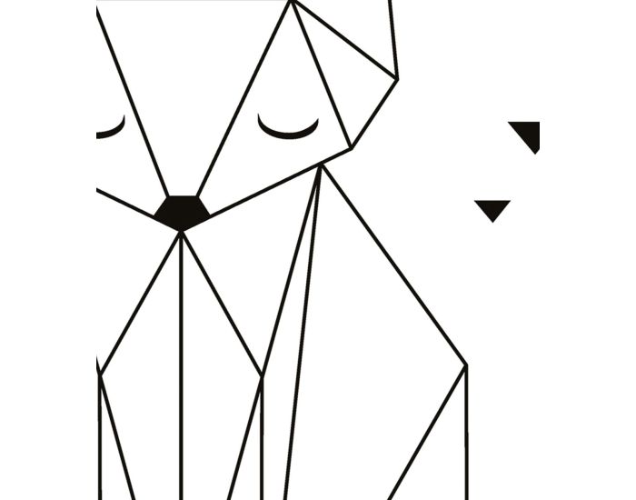 LILIPINSO Affiche Seule - Origami - Renard (1)