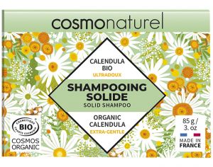 COSMO NATUREL Shampooing Solide Ultra Doux au Calendula - 85g