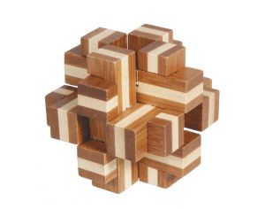 FRIDOLIN Casse-Tte Bambou Cube Croix - Ds 6 Ans
