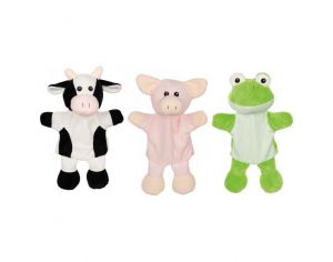 GOKI Marionnettes - Vache, Cochon, Grenouille - Ds 12 Mois 