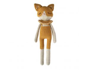 PATTI OSLO Doudou En Crochet Chat Ocre - 25 cm - Ds La Naissance 
