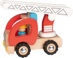 GOKI Camion de Pompiers avec Echelle - Ds 2 ans