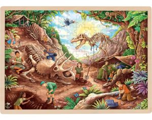 GOKI Puzzle Fouille Dinosaures - Ds 6 ans