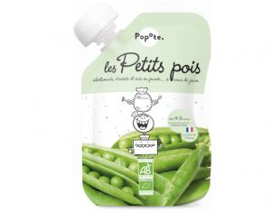 POPOTE Gourde Petit Pois Bio - 120 g - Ds 4/6 mois