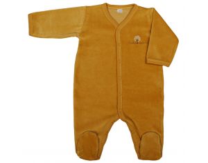 EVEIL ET NATURE Pyjama Velours Coton Bio - Ambre 3 mois