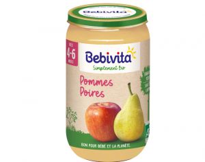 BEBIVITA Petit Pot Pommes Poires - Ds 4/6mois - 250g