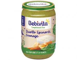 BEBIVITA Petit Pot Risotto Epinards Fromage - Ds 8 mois - 220g