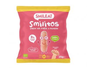 SMILEAT BABY Snack Smilitos Fraise Banane - 25 g - Ds 6 mois
