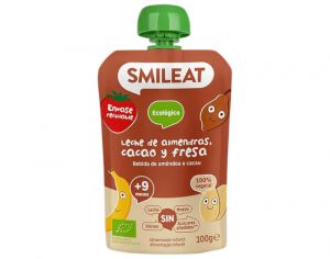 SMILEAT BABY Gourde Amande Cacao Fraise - 100 g - Ds 9 mois