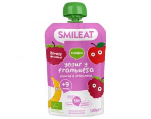 SMILEAT BABY Gourde Yaourt Framboise - 100 g - Ds 9 mois