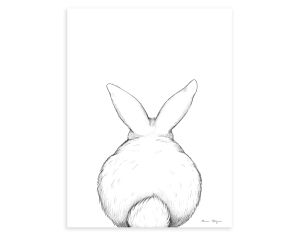 LILIPINSO Affiche Seule - Bunny - Lapin de Dos 