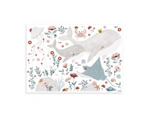 LILIPINSO Stickers - Ocean Field - Ocan, Animaux et Fleurs 