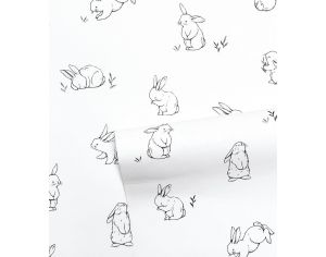 LILIPINSO Papier Peint - Bunny - Petits Lapins Rouleau 10 m