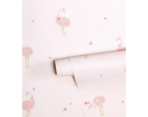 LILIPINSO Papier Peint - Hello Lovely - Autruches  Rouleau 10 m