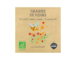 LES PETITS RADIS Mini Kit de Graines Bio - Mlange de Fleurs Mellifres - Ds 3 ans