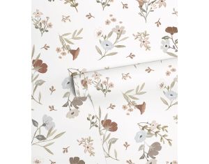 LILIPINSO Papier Peint - Lilydale - Douces Fleurs - Blanc Rouleau 10 m
