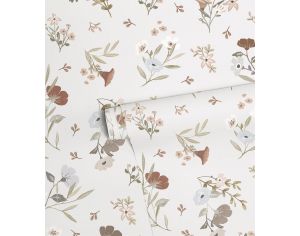 LILIPINSO Papier Peint - Lilydale - Douces Fleurs - Gris Rouleau 10 m