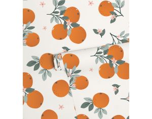 LILIPINSO Papier Peint - Louise - Oranges Rouleau 10 m