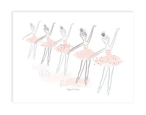 LILIPINSO Affiche Encadre - Ballerina - Les Danseuses Etoiles 