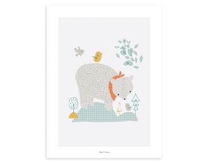 LILIPINSO - Affiche Seule - Woodland - Ours et Fort 