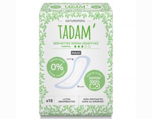 TADAM Serviettes Dermo-Sensitives Maxi