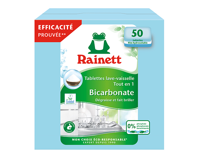 RAINETT Tablettes Lave Vaisselle Tout en 1 - 50 Tablettes
