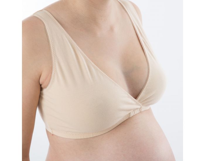 BOGEMA Brassire grossesse et allaitement en coton Bio - Chair