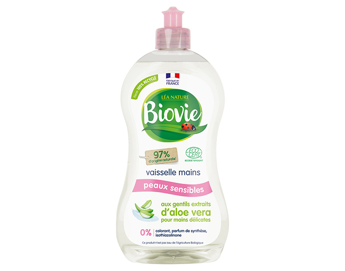 BIOVIE Vaisselle et Mains  l'Aloe Vera Bio - 500 ml