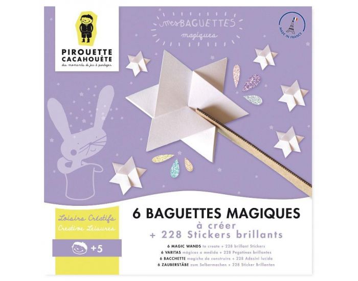 PIROUETTE CACAHOUETE - Kit Cratif Baguettes Magiques - Ds 4 ans