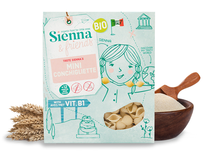 SIENNA AND FRIENDS Mini Conchigliette - 300 g - Ds 12 mois (1)