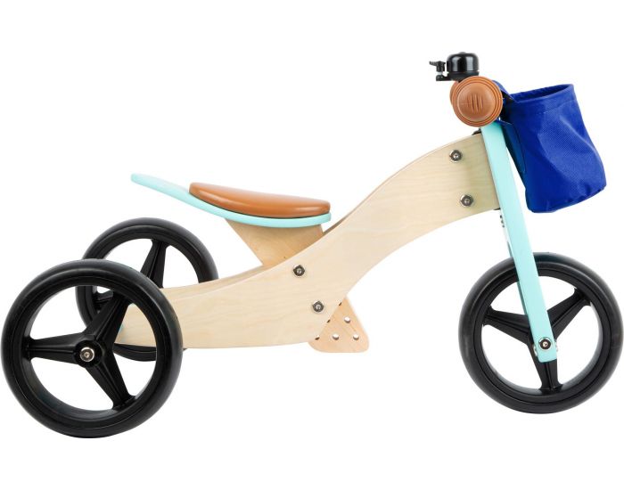 SMALL FOOT COMPANY Draisienne Tricycle 2 en 1 Turquoise - Ds 12 mois (1)